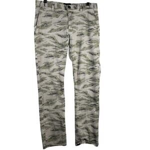 Hurley Men's Size 34 Urban Camoflauge Slim Jeans Green Camo Urban Grunge Alt‎